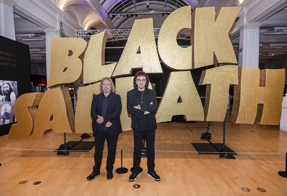 Tony Iommi and Geezer Butler at the opening of the Home of Metal, Black Sabbath 50 years exhibition in June 2019.